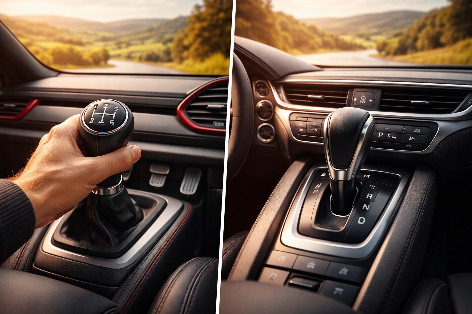 Manual gearstick versus automatic gear selector – choosing the right driving lesson type