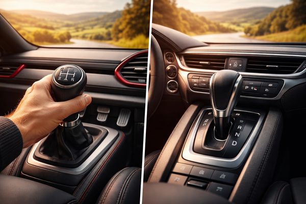 Manual gearstick versus automatic gear selector – choosing the right driving lesson type