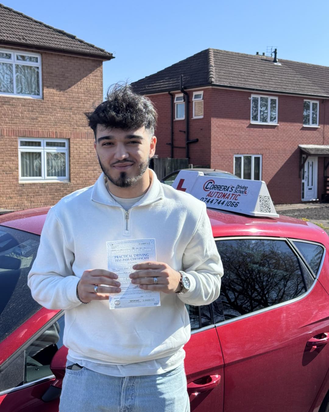 Driving test pass with Correra's Driving School South Wales