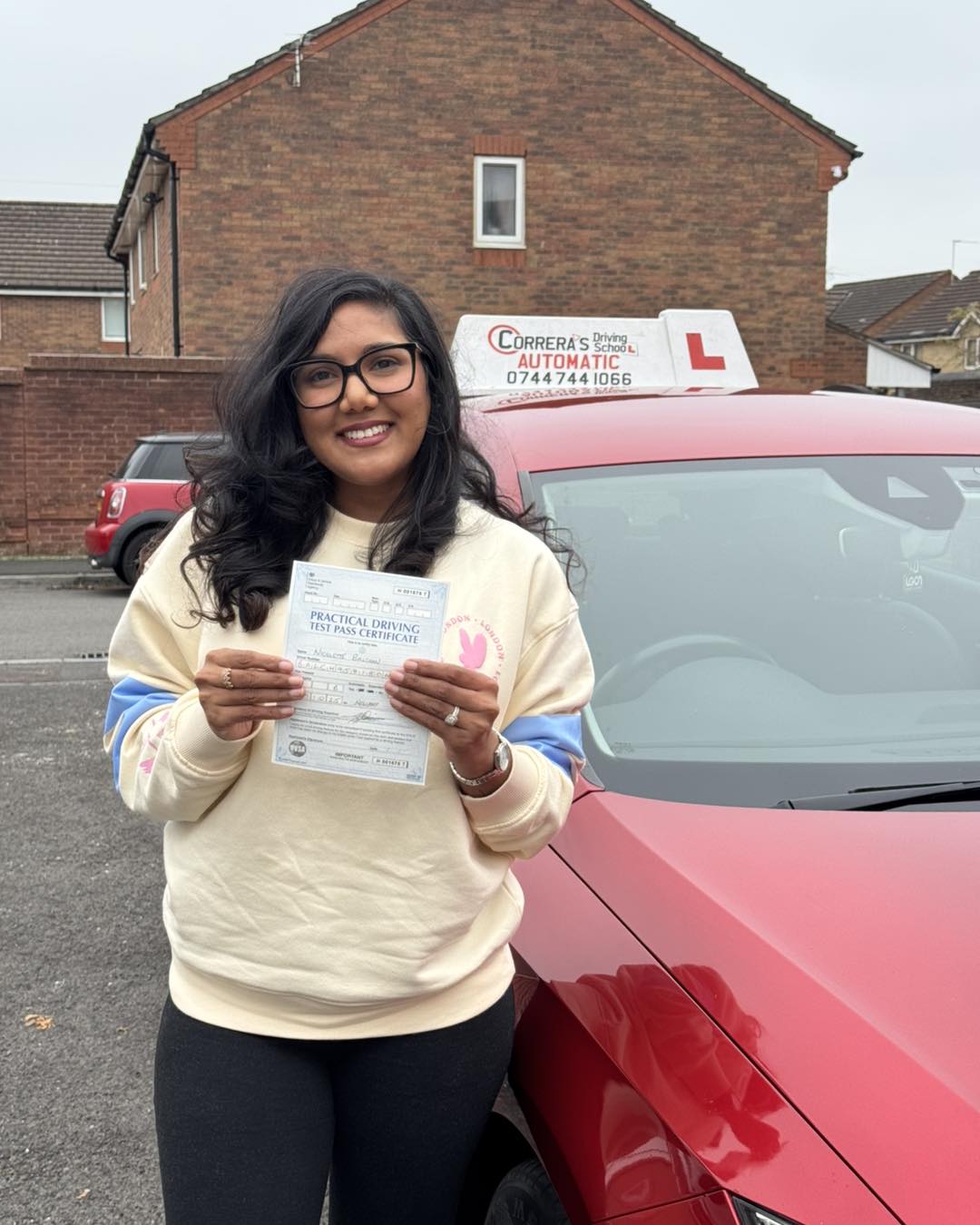 Driving test pass with Correra's Driving School South Wales