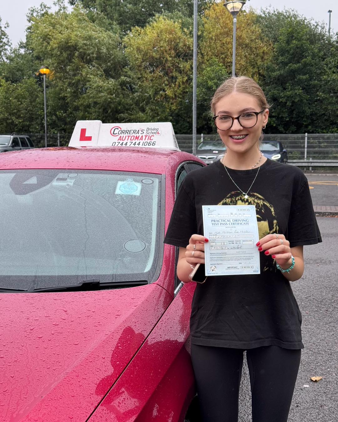 Driving test pass with Correra's Driving School South Wales