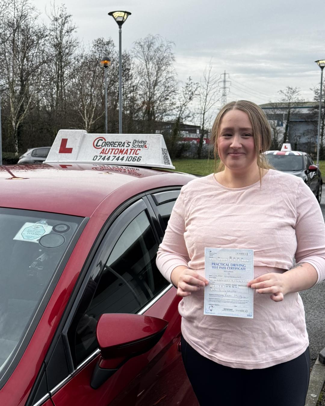 Driving test pass with Correra's Driving School South Wales