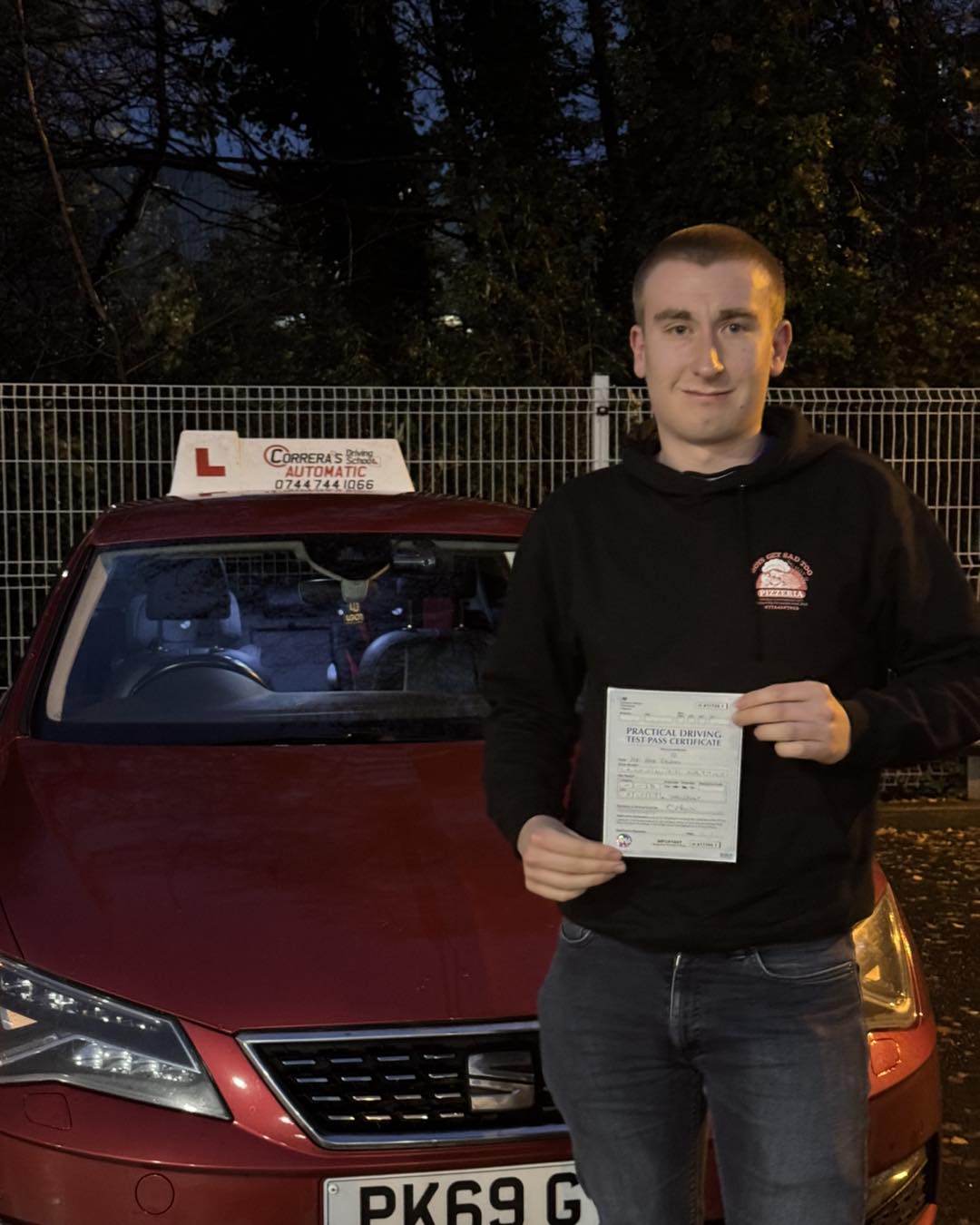 Driving test pass with Correra's Driving School South Wales