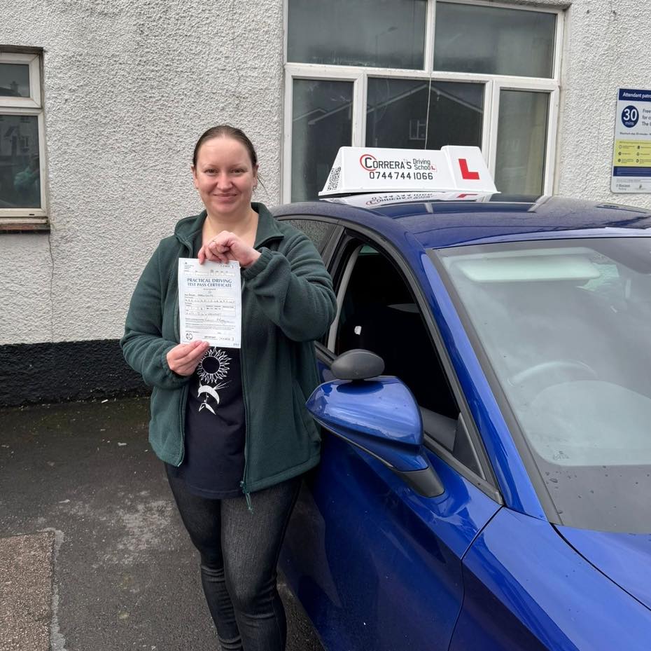 Driving test pass with Correra's Driving School South Wales